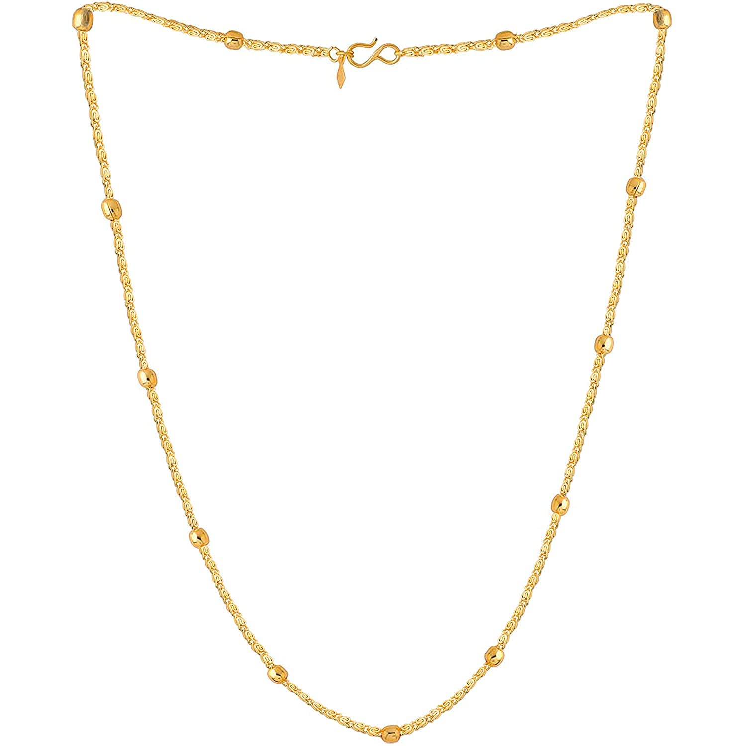 See full amazon price history chart for DMJ 21Inch Premium Finely Detailed Handmade Chain in Gold Plating (Matar Mala) Gold-plated Plated Brass Chain (D-MATAR-MALA-002) For Women DMJ 21Inch Premium Finely Detailed Handmade Chain in Gold Plating (Matar Mala) Gold-plated Plated Brass Chain (D-MATAR-MALA-002) For Women (B0BTYXTFM1) Amazon Price History, Amazon Price Tracker