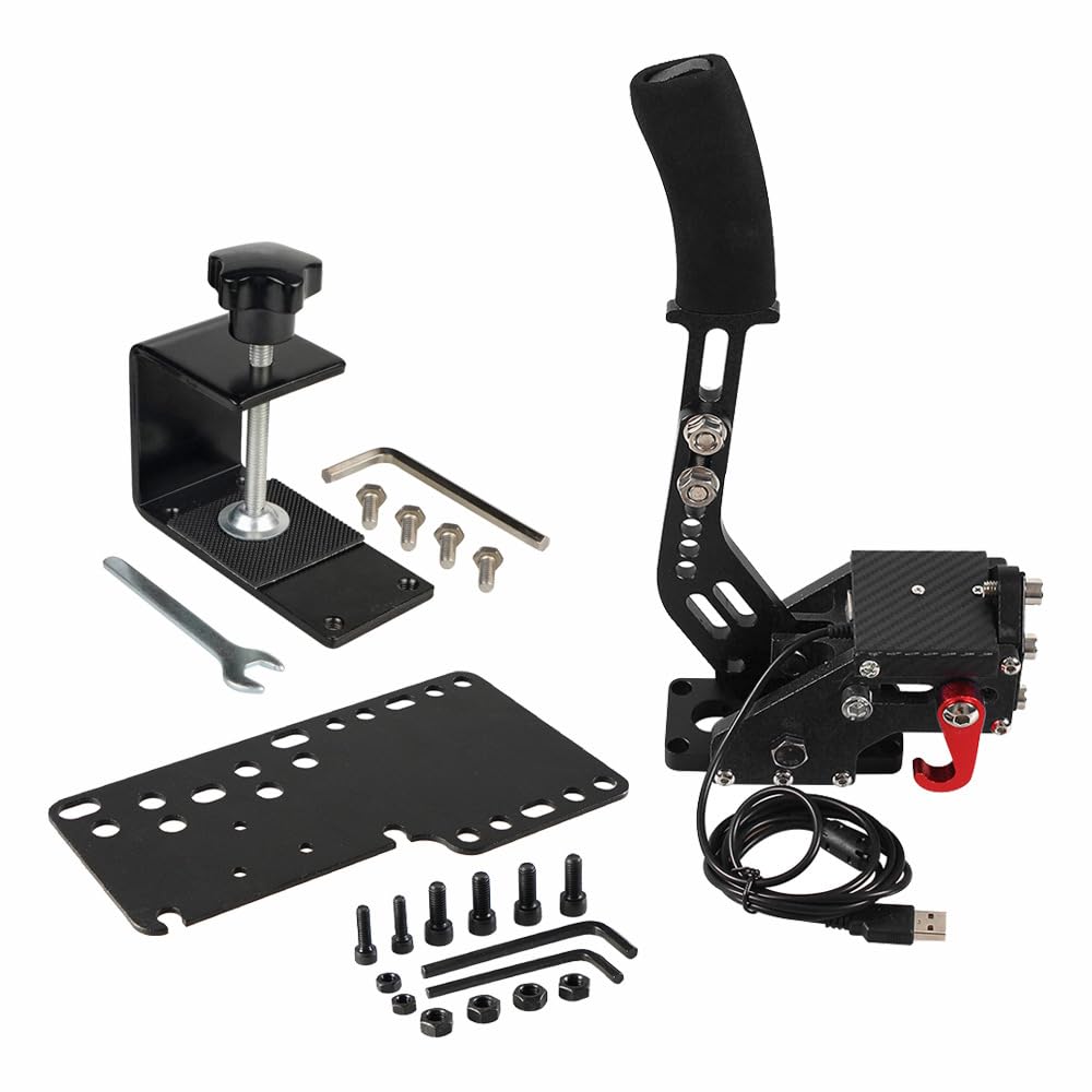 GOIPKO PC Racing Game USB Handbrake, 64 Bit PC USB Handbrake For Simulated Racing Games, Compatible with Logitech G27/G29/G920 T500 T300