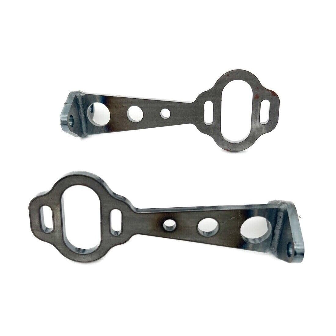 Srggscd Pair Drilled Straight Steel Tail Light Brackets for Ford for Model a 1928-1931 for Model AA 1930-1931