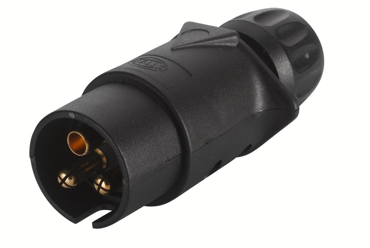 HELLA 8JA 002 263-031 Stecker - 24V - 3-polig - Stecker: Schraubkontakt - schwarz