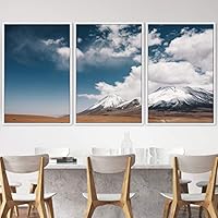 3 Piece Framed Canvas Wall Art Mountain Landscape Canvas Prints Home Artwork Decoration for Living Room,Bedroom - 16