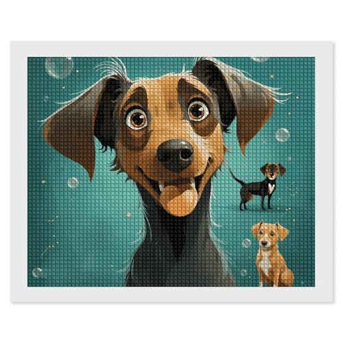 Kit art diamant carré complet adulte débutant broderie mosaïque motif animal