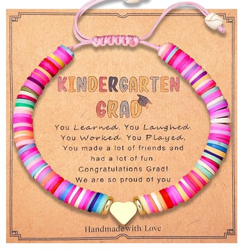 Image of Preschool Graduation Gift Big Sister Bracelet Made of Soft Ceramic with Adjustable Size Graduation Decorations 2025 Bracelet Beautifully Shaped Celebrates Preschool Pre K Graduations Gifts