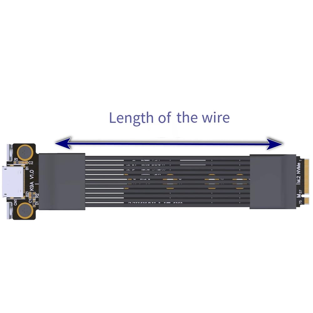 Conflamo A Testa Piena PCIE 4.0 X4 GEN4 M. 2 NVME TO SFF-8611/8612 Adattatore OCULINK Scheda Grafica ESTENSIONE ESTENSIONE W/