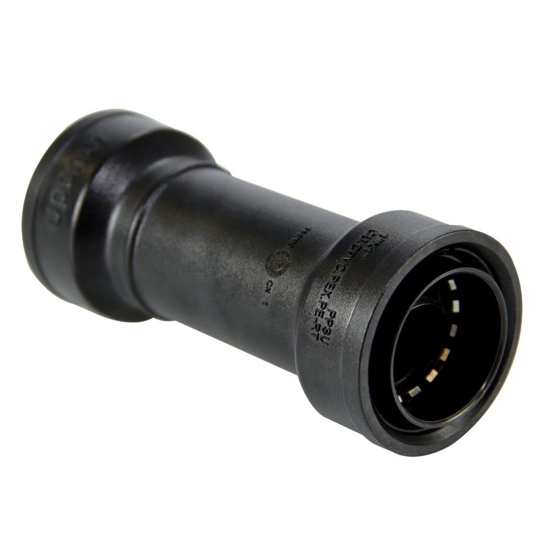 UponorTotalFit 1 inch Repair Coupling, Push-to-Connect Engineered Polymer Fitting System for PEX, PE-RT, CPVC, and Copper - TF4781010