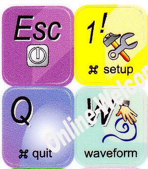 Pegatina de teclado color Apple para computadora miniatura 1