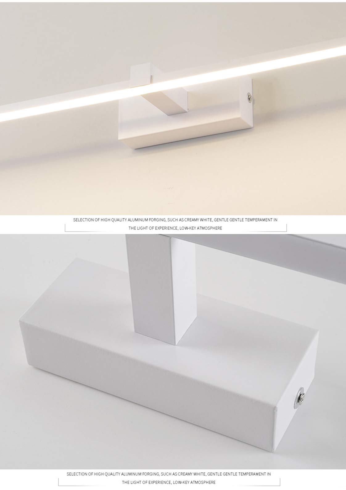 LED Spiegel Frontlicht, Wasserdicht Make-up Spiegel Licht, Flimmerfreie Rahmenbildbeleuchtung, Hotel Restaurant Badezimmer Wandleuchte 80cm