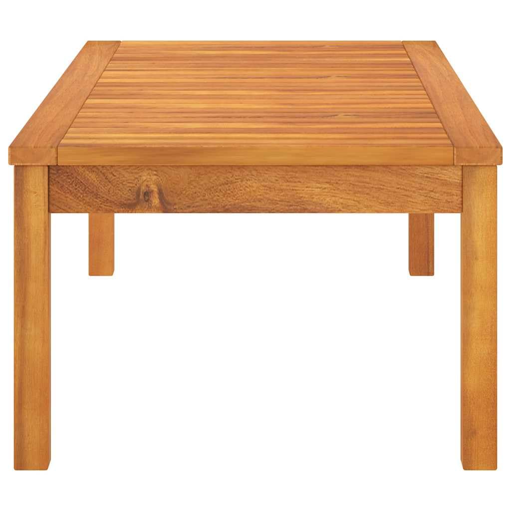 Tavolino da salotto in legno massiccio di acacia, 100 x 50 x 33 cm