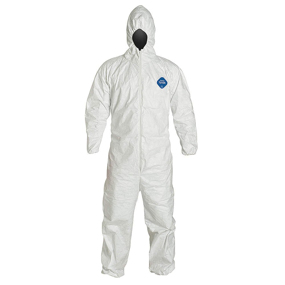 DuPont Tyvek TY127S Disposable Coverall with Respirator-Fit Hood