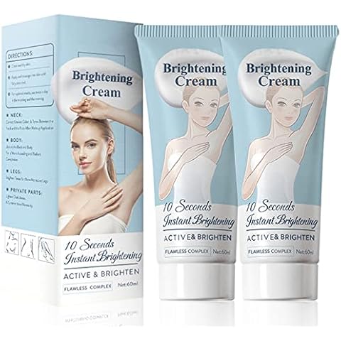 Bellezon Whitening Cream, Bellezon Body Care Brightening Cream, 10 Seconds Instant Whitening Cream, Skin Lightening Cream for Dark Skin, Armpit, Knee, Elbow, Underarm Whitening Cream for Women (2 Pcs) Cover