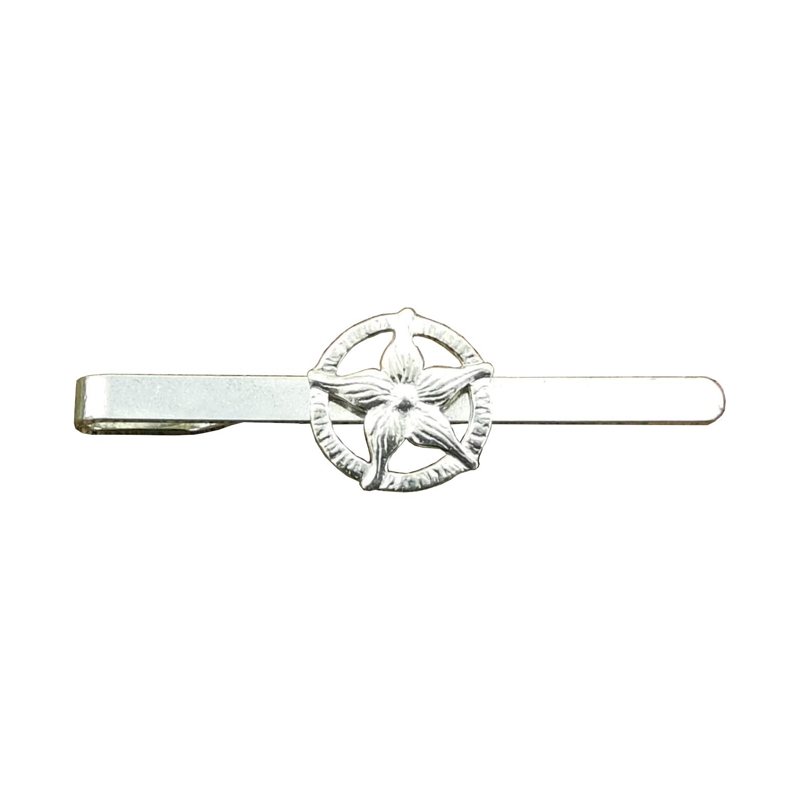 Mountain Lily Tie Clip hecho a mano de lujo