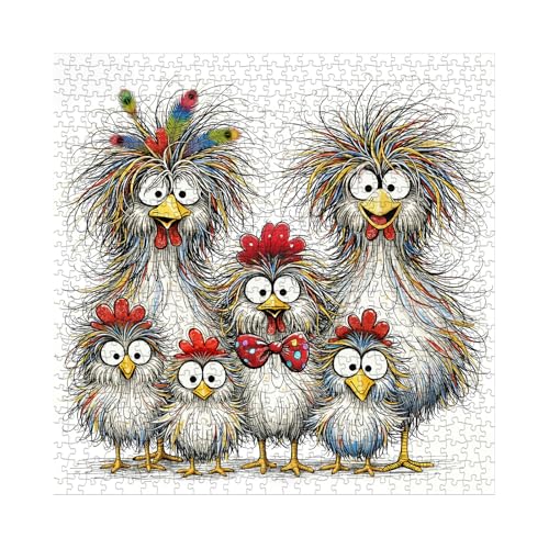  Fantasy Chicken Puzzles for Adults 1000 Pieces, - image 2