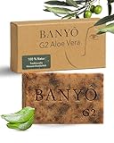BANYÔ G02 Aloe Vera Gesichtsseife I Handgemachte Hamamseife mit 100% natürlichen Inhaltsstoffen I...