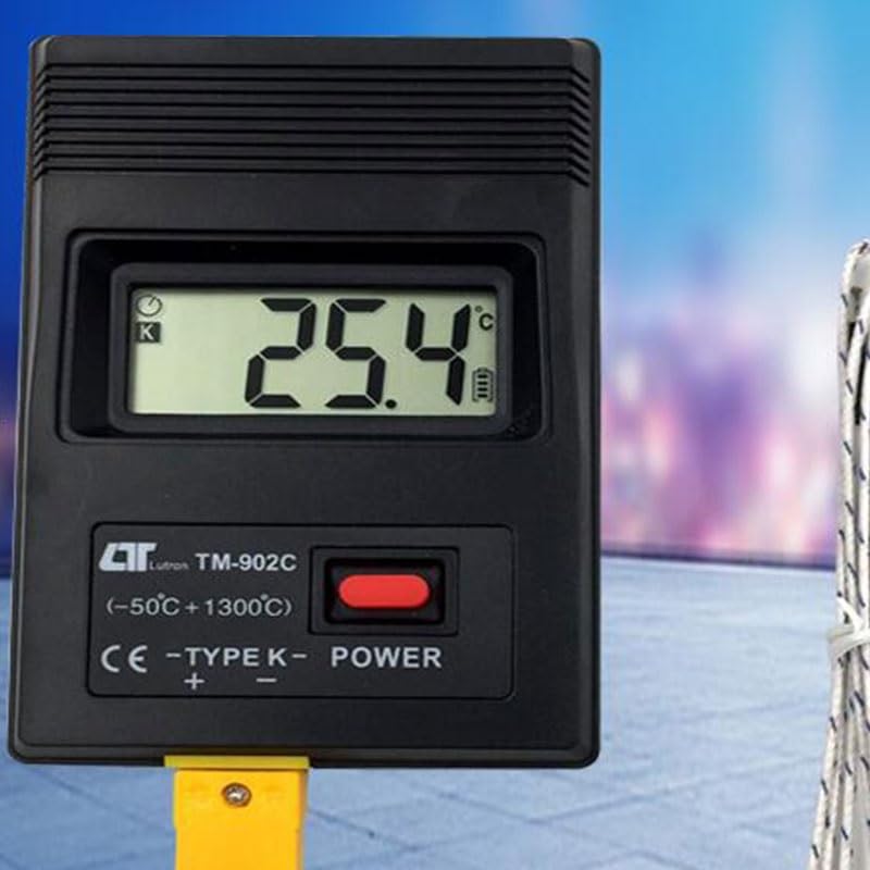ABS Electronic Thermometer Rapid Thermocouple Portable Embedded Wire Key Press