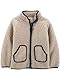 Simple Joys by Carter’s Baby Jungen Sherpa-Jacke, Verwaschenes Khakibraun, 12 Monate
