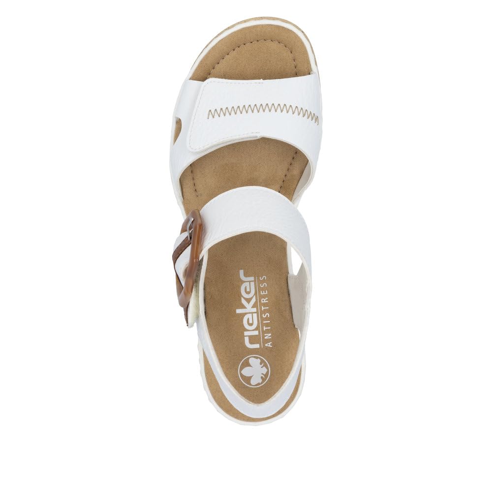 Rieker Damen Keilsandalen 67476, Frauen Sandalen