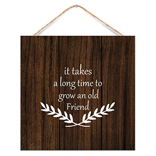 Plaque murale en bois cadeau amitié décoration chambre porche maison CustonCares