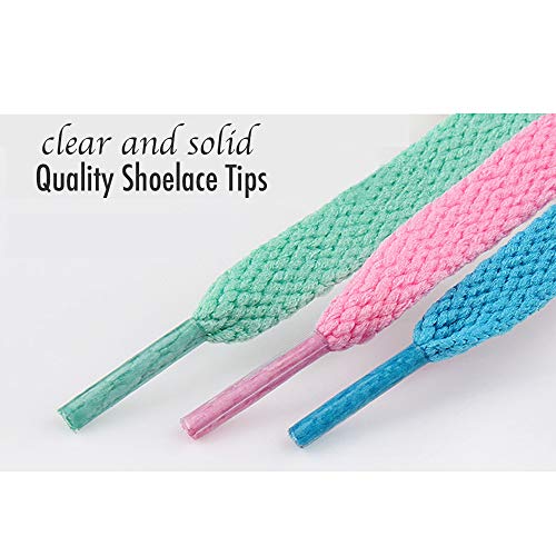 Image of [2 Pair] (4 Laces) Flat Shoelaces 5 /16 inch (8mm) for Sneakers and Converse Shoelaces Replacements