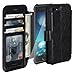 VANAVAGY Compatible for iPhone SE2/SE3/8/7 Wallet Case, PU Leather Flip Phone Cover with Wrist Strap for Wireless Charging with RFID Blocking Card Holder and Screen Protector,Black