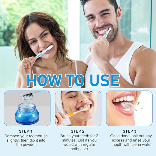 Image of Tooth Powder Remineralizing, Remineralizing Teeth Restoration, Natural Organic, Gums, Oral Care, Fresh Breath（Mineral Tooth Powder 1PCS）