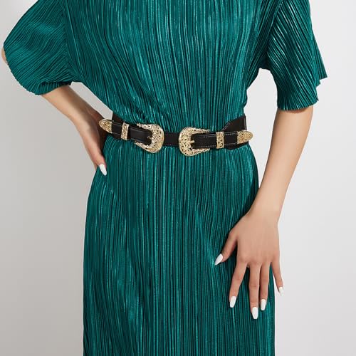 PU Waist Belt With Relief Buckle Adjustable Length Waist Belt Woman Girls Jeans Dresses Skirt Coat Decors Waistband Pu Waist4