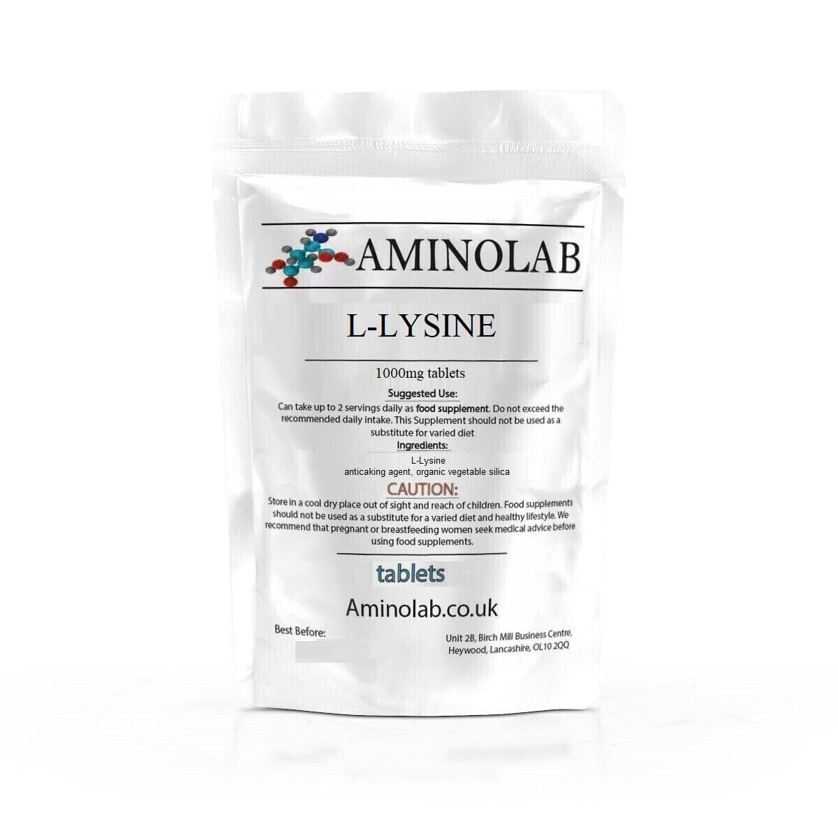 Aminolab - L-lysine 1000mg 365 Comprimés