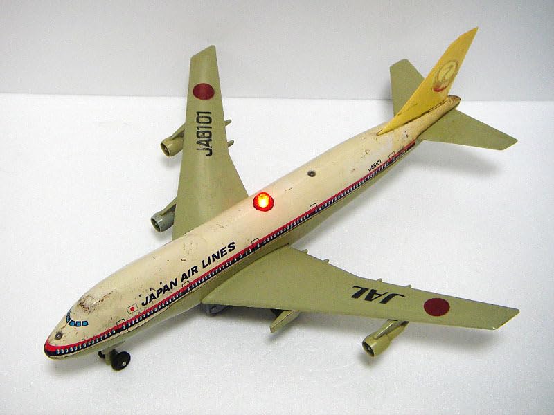 ブリキ玩具　SKYWAY レトロ　玩具　完動品 プロペラ機 おもちゃ 飛行機 ヘリコプター ブリキ プラスチック