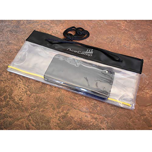 Funda impermeable para mapas AceCamp, bolsa seca transparente para camping, senderismo, documentos, electrónica y emergencias al aire libre miniatura 2
