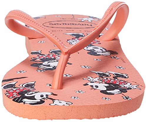 Chinelo Havaianas, Slim Disney, Feminino, Rosa Seda, 35/36