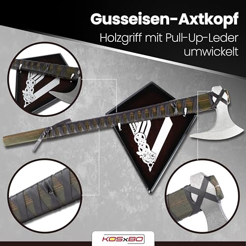 Wikingeraxt Kosxbo – Ragnar Lothbrok Kriegsaxt für Sammler