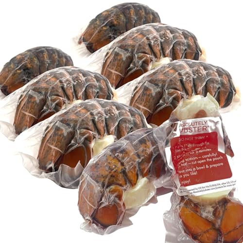 Absolutely Lobster Dinner Made Easy: 8 Tails Wild-Caught Maine Lobster Tails With Gmo-Free Butter cover