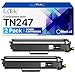 Produktbild LxTek TN247 TN-247BK Tonerkartusche Kompatibel für Brother TN-243CMYK TN-243 TN243 TN-247 für Toner Brother MFC-L3750CDW MFC-L3770CDW MFC-L3710CW für DCP-L3550CDW DCP-L3510CDW HL-L3210CW (2 Schwarz)