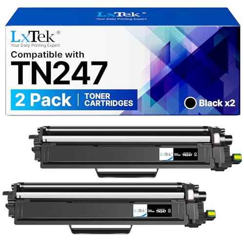 LxTek TN-243CMYK für Toner Brother MFC L3750CDW TN247 TN-247BK Tonerkartusche Kompatibel für...