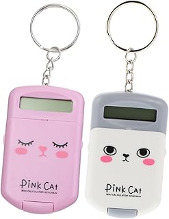 Zerodeko 2Pcs Calculadora Portátil Crianças Chaveiro Micro Computador Crianças Mini Calculadoras Para Crianças Calculadora De Bolso Chaveiro Calculadora Mini Chaveiro Calculadora Contando