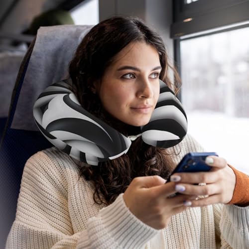 Almohada de espuma viscoelástica cuello con diseño U miniatura 5