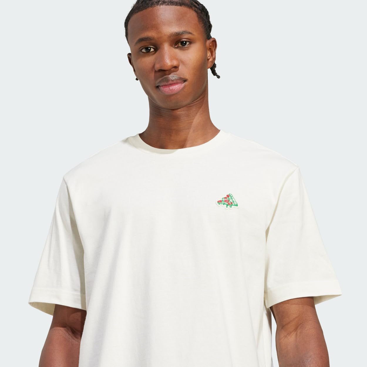 تي شيرت بطبعة بيتزا صغيرة من اديداس، ومزود برسومات للرجال 2026 - view 5