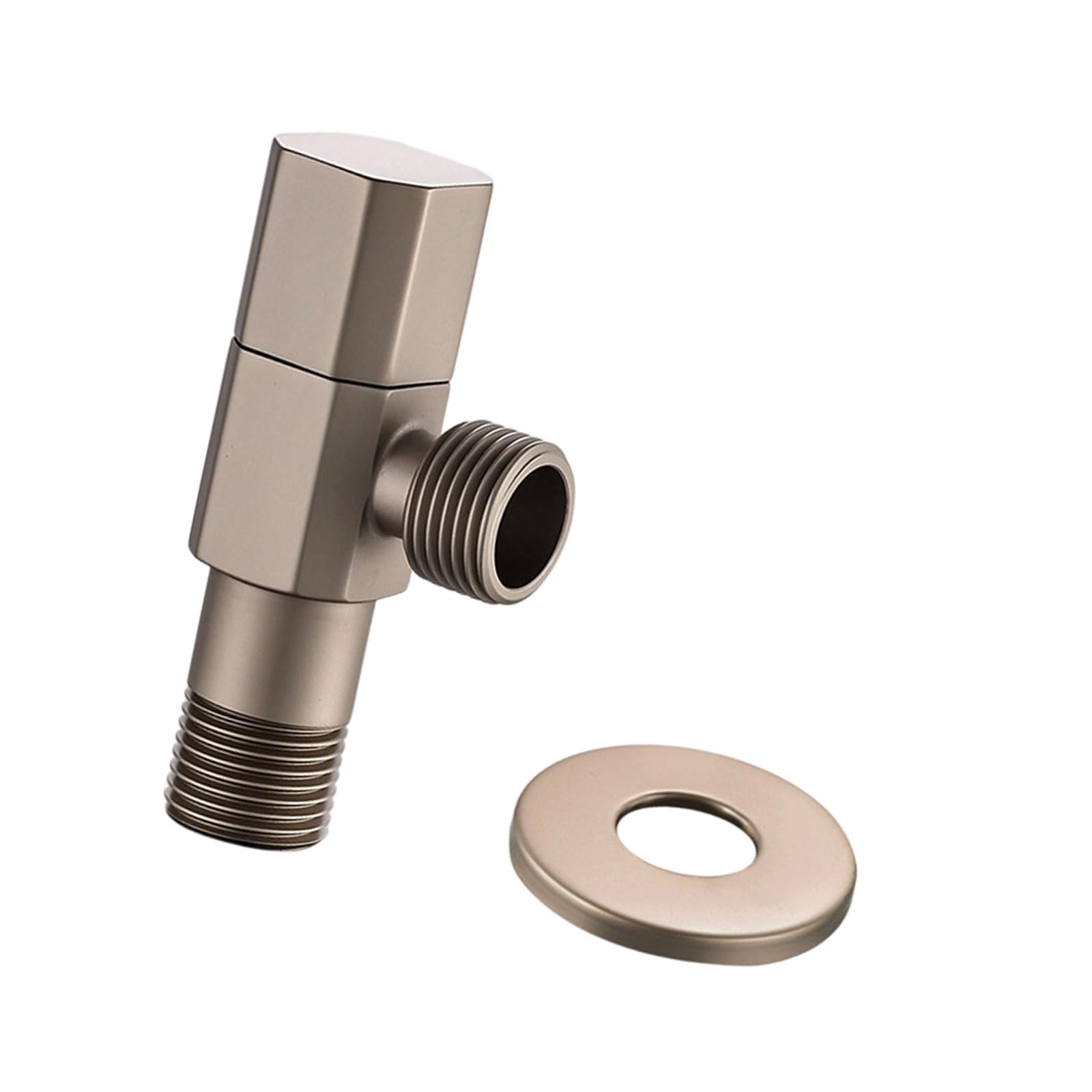Water Shut Down Valves Brass 1 / 2inch Turn Angles Stop Valves Plumbing Fitting for Hot/Cold Water Systems Flows Control