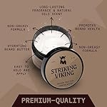 Striking Viking Sandalwood Beard Softener for Men - Non-Greasy Cream Formula With Natural Ingredients for Hydrated and Refreshing Beards (4oz) - Image 2