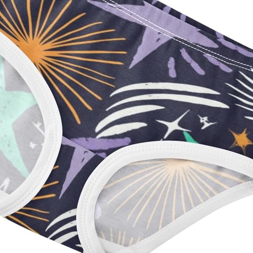Print Girls Underwear Toddler 2t Cotton Panties for Girl Colorful Star Briefs Kids Undies4