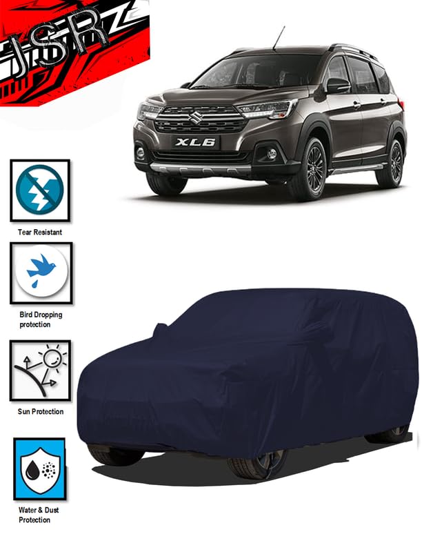 Image of J S R Waterproof Body CAR Cover for Maruti Suzuki XL6 (Maruti Suzuki XL6 CAR Cover | XL6 CAR Cover | XL6 CAR Cover Waterproof | CAR Cover for XL6)