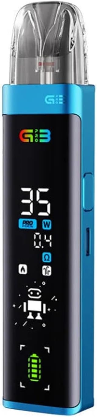 Uwell Caliburn G3 Pro Pod Kit, 1000mAh Battery, Dynamic Ui Full Screen Display, Adjustable Airflow, Side Filling, 2ml Cartridge Capacity, No Nicotine (Pacific Blue)