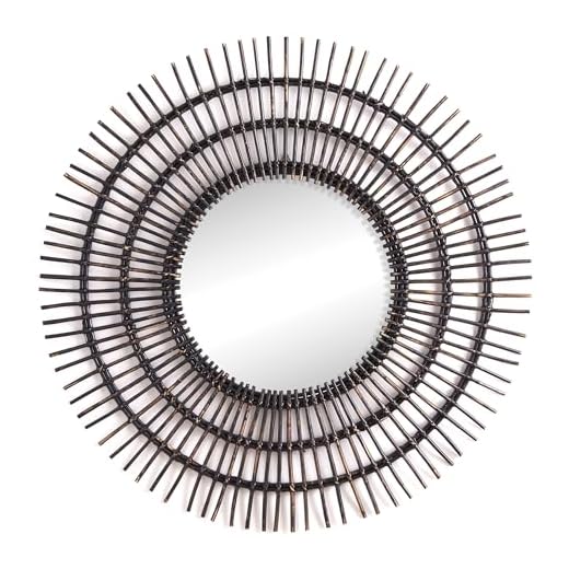 21 Stunning Garden Mirror Ideas to Transform Your Outdoor Space 3 Napa Home & Garden, Rattan Sunburst Mirror