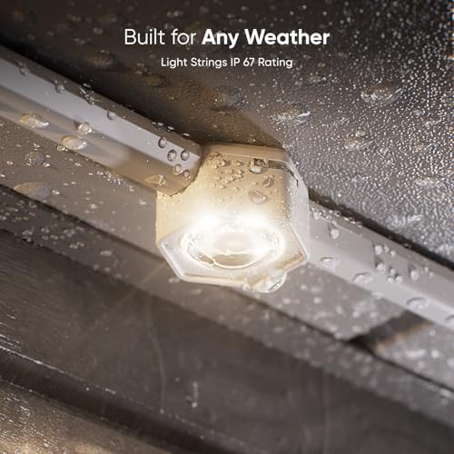 Image of Nanoleaf Matter Permanent Outdoor Lights, Smart RGBCW Outdoor String Lights