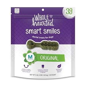 WholeHearted by Petco Smart Smiles Original Flavor Dog Treats 36 oz. Count of 39