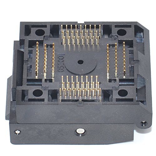 qfp100-05 socket ic burn-in tesing socket otq-100-05-09 05mm pitch 14x14mm ic dimension clamshell socket soldering versionqfp100-05