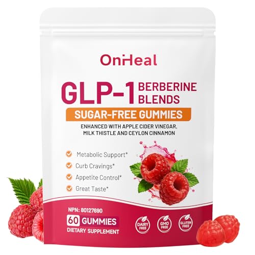 GLP-1 Support Supplement, Sugar-Free Berberine Complex Gummies with Ceylon Cinnamon, Garcinia Cambogia, Milk Thistle, and Apple Cider Vinegar [AMPK Metabolic Activator] Berberine Supplement for Appetite & Craving Control – Promotes Digestion, Reduces Bloating, Blocks Carbohydrates | Diet Packages & Systems