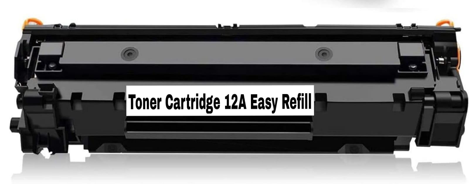 M JET TONER 12A Easy Refill 12A, Q2612A Black Laser Toner Cartridge Compatible with HPP Laserjet Printers 1010, 1012, 1018, 1020, 1022, 3050, 3052, M1005, M1319F MFP (12A Easy Refill)