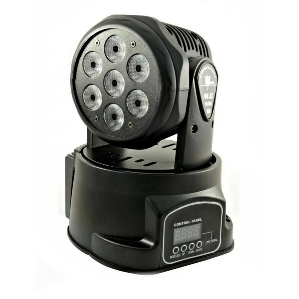 Proiettore LED RGB Testa Rotante 360° Luci BEAM Disco Wash Mobile Motore faro DMX