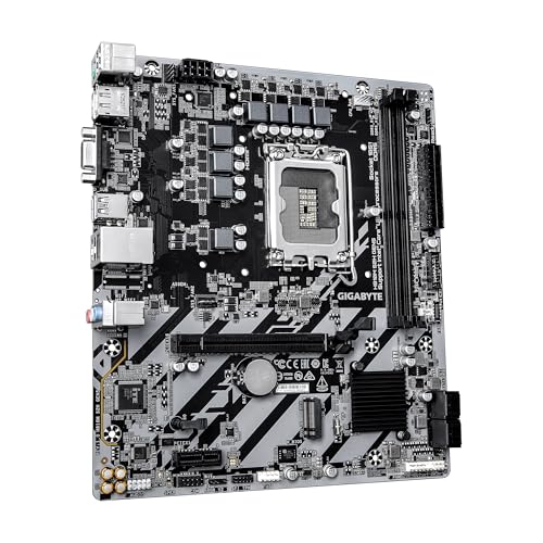 Image of GIGABYTE H810M S2H GEN5 Intel LGA 1851 mATX Motherboard, Support Core Ultra (Series 2), DDR5, 4+1+2 Power Phase, PCIe 5.0 x16, 1x M.2, USB 3.2 Gen 1, Front USB-C 5Gb /s, GbE LAN, PCIe EZ-Latch