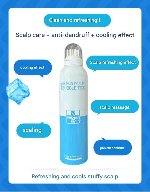 Miniatura 6 de Biomed Professional Italia Repair Scalp Bubble Tick Foam - Espuma, para pérdida de cabello y crecimiento del cabello, tratamiento para